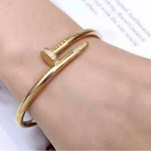 Gold screw bangle love Bracelet Women men jewelry